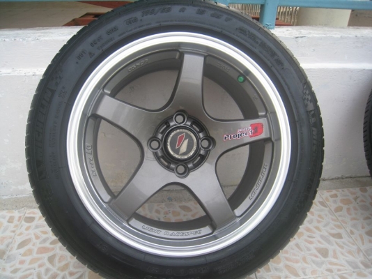 ขายล้อแม็ก Lenso project D  15"x7" 4/100 et38 + ยางปี 10 (081-3747940)