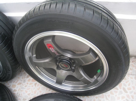 ขายล้อแม็ก Lenso project D  15"x7" 4/100 et38 + ยางปี 10 (081-3747940)