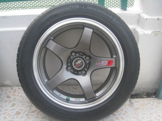 ขายล้อแม็ก Lenso project D  15"x7" 4/100 et38 + ยางปี 10 (081-3747940)