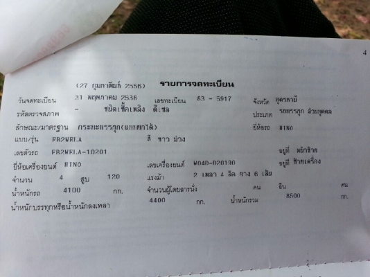 ขายด่วนหกล้อดั้มซุปเปอร์เสี่ยHINOFB2W 120แรงสภาพพร้อมใช้สุดๆรีบจอง 0843923995 0861112239