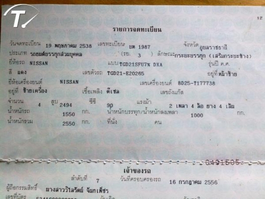 ขายรถ NISSAN BIG M 2.5 ราคาเบา ๆ 89,000 บาท