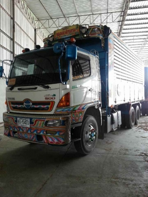 ขายรถ 22 ล้อพ่วงแม่-ลูกดัมพ์ HINO MEGA 344 ปี 2553 ลูกพ่วง 3 คานแท้ดัมพ์กระบะอลูมิเนียมคอกเกษตรอู่ธวัสชัย ขายราคา 3600000