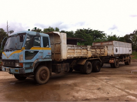 ขายสิบล้อ แม่ลูก มิตซู หางอู่พงษ์ไพบูลย์ กระบะอลูมิเนียม ดั้มแม่ลูก