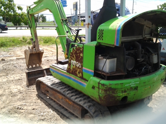 ขาย..รถขุด MITSUBISHI MM35 S/N E2F00154 เลขชั่วโมงทำงาน 3,33x hr. รถเก่าญี่ปุ่น มีใบอินวอยล์.