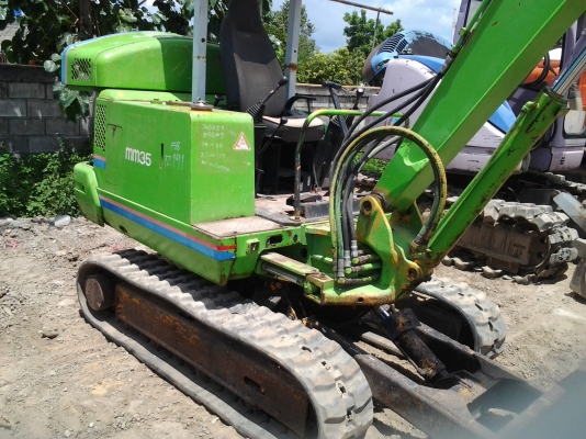 ขาย..รถขุด MITSUBISHI MM35 S/N E2F00154 เลขชั่วโมงทำงาน 3,33x hr. รถเก่าญี่ปุ่น มีใบอินวอยล์.