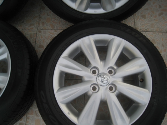 ขายล้อแม็ก Toyota yaris 15"x5.5" et 45 4รู100 +ยางปี4712  (081-3747940)