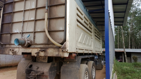 ชายดาวน์...ISUZUยูโร2 FXZ23 270แรง ดั้ม รถบรรทุกน้ำยางสด...