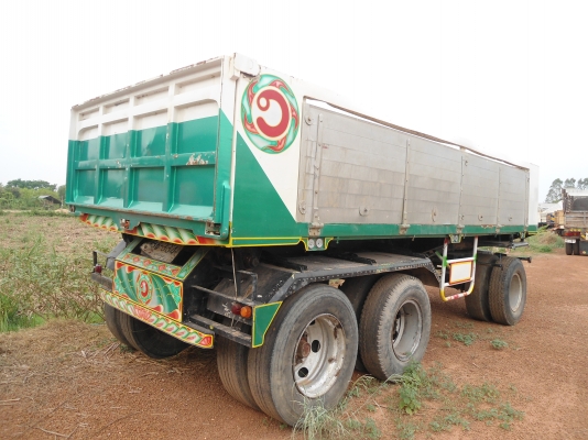 ขายด่วนลูกพ่วง3เพลาดั้ม(สามเพลายัด)สภาพดี เอกสารพร้อมโทรเลย 0843923995 0811838154