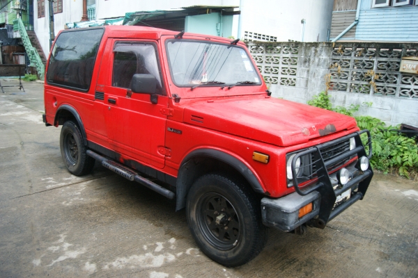 ขาย SUZUKI CARIBIAN สีแดง ปี1989 สภาพดีวางเครื่อง วีทาร่าเครื่อง1600 คาร์บูร์