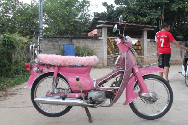 C70แต่งสีชมพูหวานๆเครื่องคัสต้อมแฝงดรีม4เกียร์ราคาถูกๆ11000บาท