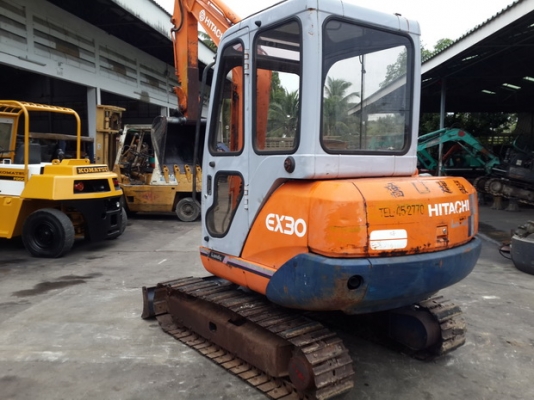 ขาย รถขุดเล็ก HITACHI รุ่น EX30 มีเก๋ง แทร็กเหล็ก มือสองญี่ปุ่น
