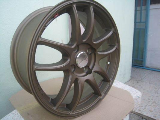 ขายล้อแม็กใหม่ W work emotion 15"x6.5" et38 4รู 100 สีน้ำตาลยิงทราย ล้อไม่เคยใช้งานครับ  (081-3747940)