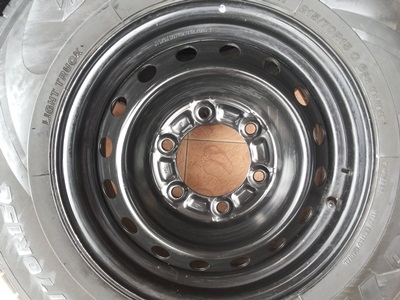 ขายล้อกะทะขอบ15 6 รู พร้อมยาง215/70/15 ปี 08 BRIDGESTONE LEO RV 1 ชุด ขายล้อกะทะขอบ15 6 รู พร้อมยาง215/70/15 ปี 08 BRIDGESTONE LEO RV 1 ชุด