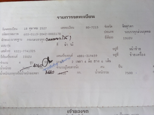 ขายรถ ISUZU KS21 ดั้มเกษตร