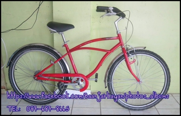 จักรยาน ครุยเซอร์ สีแดง สด สวยๆค่ะ