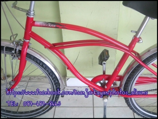 จักรยาน ครุยเซอร์ สีแดง สด สวยๆค่ะ