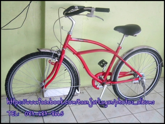 จักรยาน ครุยเซอร์ สีแดง สด สวยๆค่ะ