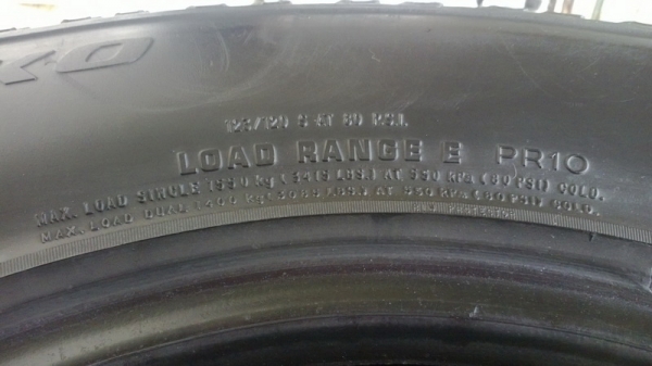 ยาง  BF 265-75-16 ปี 10