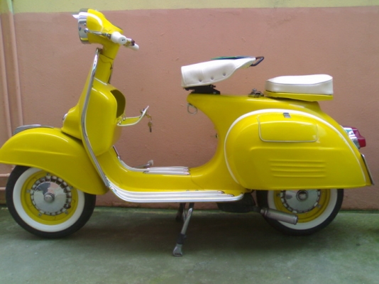 ขายเวสป้า150 สีเหลือง- อิตาลี/ทะเบียนโอน+ภาษีเต็ม