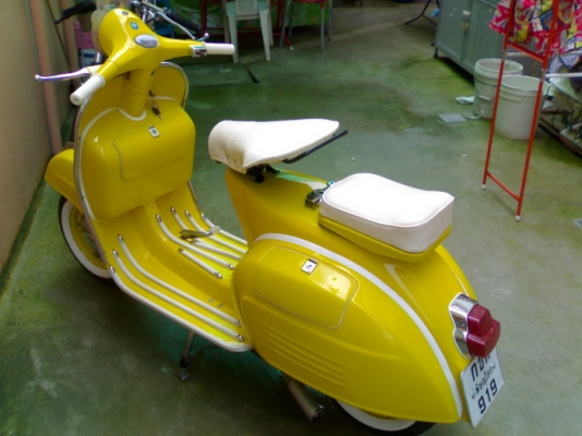 ขายเวสป้า150 สีเหลือง- อิตาลี/ทะเบียนโอน+ภาษีเต็ม