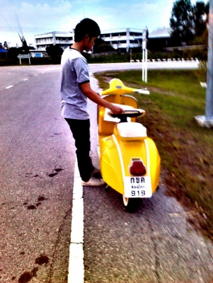 ขายเวสป้า150 สีเหลือง- อิตาลี/ทะเบียนโอน+ภาษีเต็ม