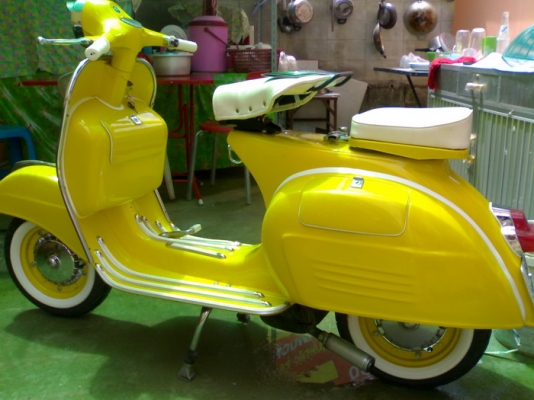 ขายเวสป้า150 สีเหลือง- อิตาลี/ทะเบียนโอน+ภาษีเต็ม