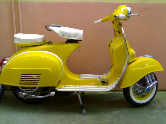 ขายเวสป้า150 สีเหลือง- อิตาลี/ทะเบียนโอน+ภาษีเต็ม