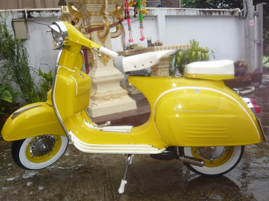 ขายเวสป้า150 สีเหลือง- อิตาลี/ทะเบียนโอน+ภาษีเต็ม