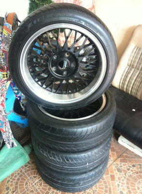 ขายล้อขอบ17 5รู120 ของเยอรมันพร้อมยาง 1ชุดสภาพดี 9000