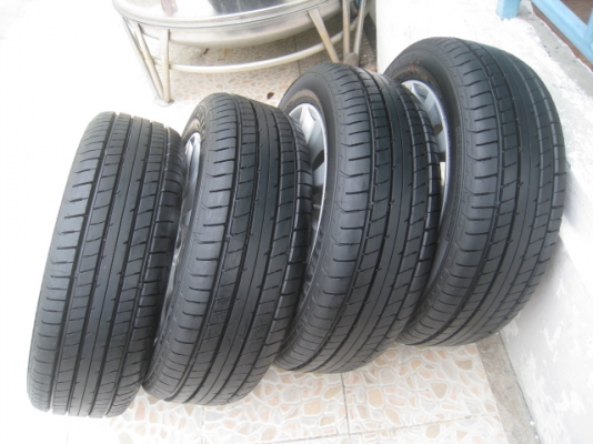 ขายล้อแม็ก Mitsubishi attrage ป้ายแดง 15"x5.5" et38 4รู100 + ยางปี 2313 Toyota,suzuki,mazda ก็ใส่ได้ครับ  (081-3747940)