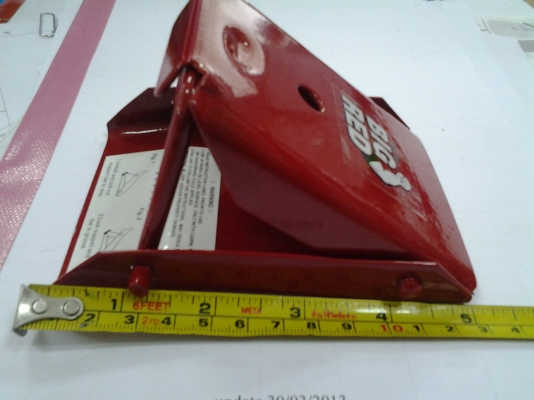 SEFTY WHEEL CHOCKS Model no TD3553 bigred อุปกรณ์ หนุนล้อพับเก็บได้  กันรถ ถไหลขณะซ่อมหรือจอด ที่ควรมีติดรถไว้