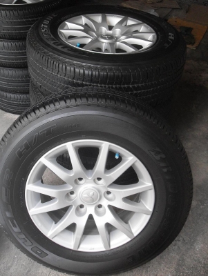 ขายล้อแม็ก Mitsubishi Parejo sport ขอบ 17 พร้อมยางบริดสโตนปี 12/เทิร์นได้-ใส่ฟรีค่ะ ขายล้อแม็ก Mitsubishi Parejo sport ขอบ 17 พร้อมยางบริดสโตนปี 12/เทิร์นได้-ใส่ฟรีค่ะ