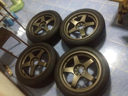 ขายล้อNismo Gt4 Rota ขอบ17 4/100 พร้อมยาง ถูกๆ 11500.-
