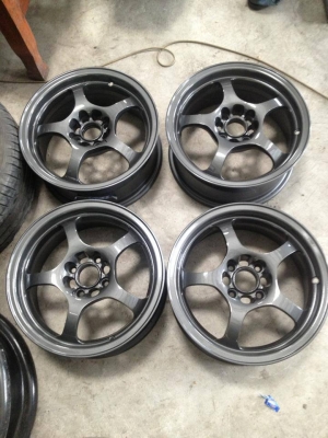 ขายล้อก็อบแกรมไลท์57c ขอบ15 กว้าง6.5 4/100