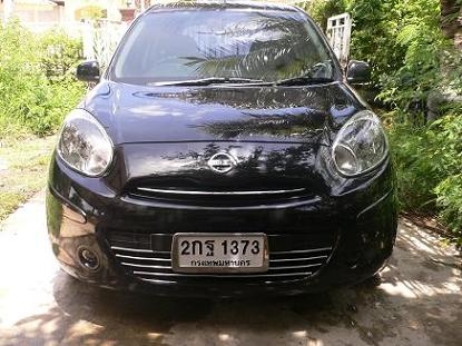ขายรถ NISSAN MARCH 1.2 V ปี 2010 สีดำ เกียร์ออโต้ ตัวTop