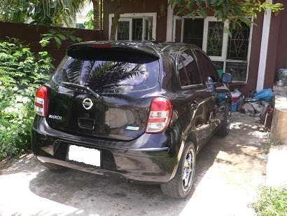 ขายรถ NISSAN MARCH 1.2 V ปี 2010 สีดำ เกียร์ออโต้ ตัวTop