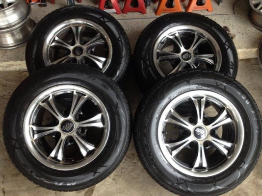 แม็กมือสอง ssw ขอบ15 6รู139 กว้าง7.5 ออฟ25 พร้อมยาง