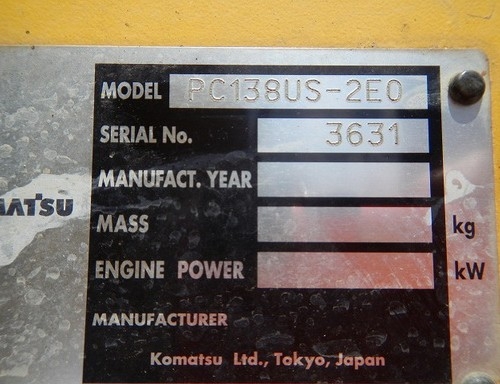 รถขุด-KOMATSU_PC138US-2E0_#3631_2003YR