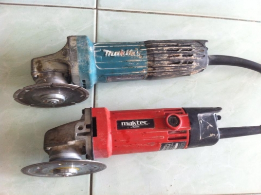 เครื่องเจียรไฟฟ้า2เครื่อง Makita และ Maktec สภาพดี พร้อมใช้งาน