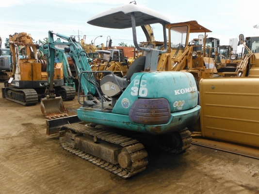 New Stock รถขุดเล็ก KOMATSU PC30-7 แทร็คเหล็ก ไลน์หัวเจาะ สภาพดี นำเข้าจากญี่ปุ่น