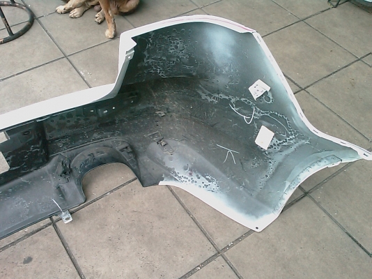 @@@ขายกันชนหลัง สำหรับใส่ mitsubishi EX ให้ออกท่อคู่ @@@