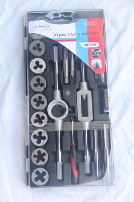 APEX ชุดดอกต๊าปเกลียวและดายเกลียว ระบบมิล ขนาด 21 ตัวชุด