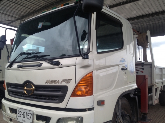 ขาย 6 ล้อ HINO MECA FG1J ติดเครน 5 ตัน 4 ปลอก ยาว 7.20