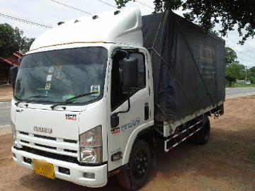 ขายรถบรรทุกหกล้อ Isuzu NPR เครื่อง 150 แรง กระบะคาร์โก้ 4.30 เมตร รถปี 53 รถสวยพร้อมใช้