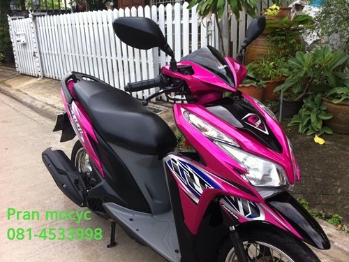 ขายhonda click สีชมพูดำ ปี2012