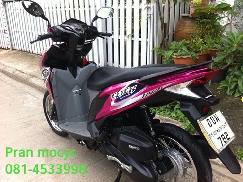 ขายhonda click สีชมพูดำ ปี2012