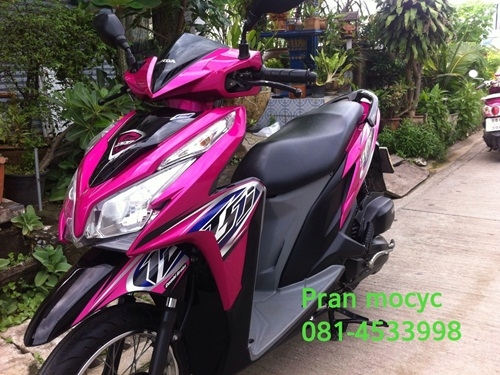 ขายhonda click สีชมพูดำ ปี2012