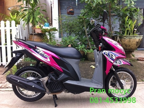 ขายhonda click สีชมพูดำ ปี2012