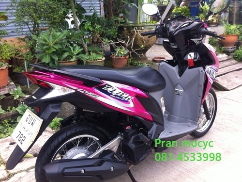 ขายhonda click สีชมพูดำ ปี2012