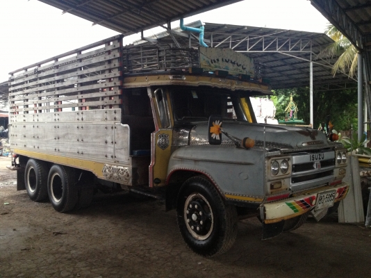 ขาย10ล้อหัวยาว2เพลาช่วงล่างFUSO สโลอินเตอร์4สปีด เครื่องEH700 เกียร์J6เกียร์